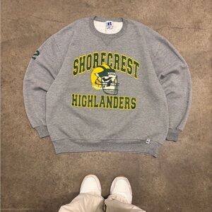 Vintage Russell Athletic Pullover - Grey - Size XXL